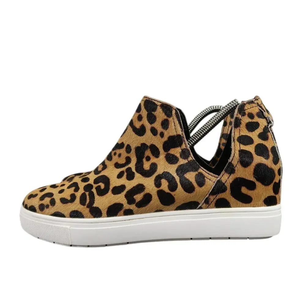 Steve Madden Shoes Womens 8.5 Sneaker Fashion Platform Slip On Caprice Leopard